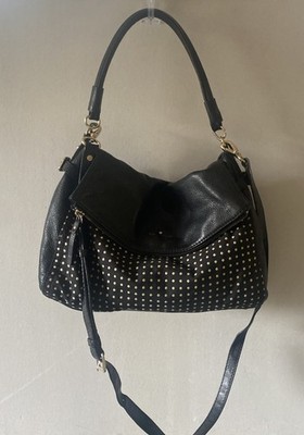 Kate Spade Handbag Two Way Bag Leather And Fabric Black  9X12