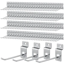 100 Pcs Heavy Duty Slatwall Panel Hooks Hanging Slatwall Accessories Metal