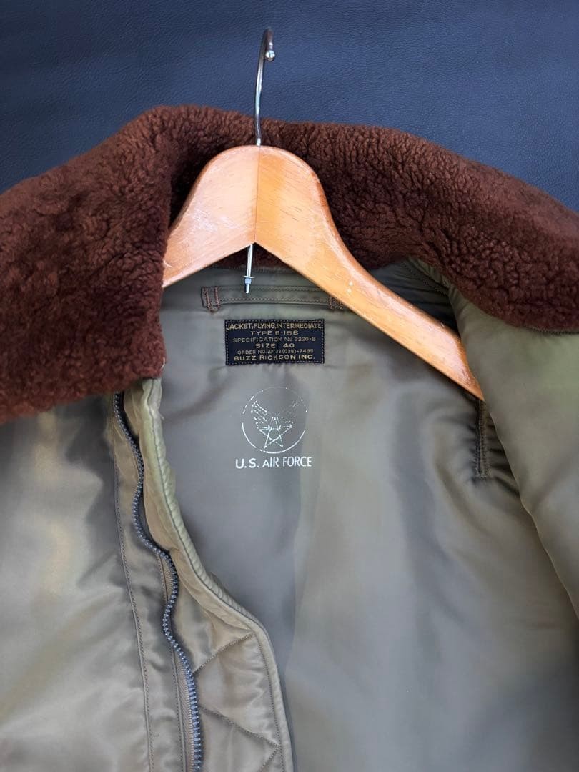 Buzz Rickson's B15B Flight Jacket Medium Size 40 … - image 3