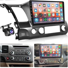 Car GPS Radio Navigation Head Unit Stereo For Honda Civic 2006 - 2011 Carplay