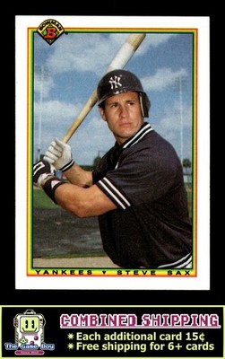 1990 Bowman #442 Steve Sax New York Yankees