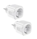 2 Outlets Smart Wifi 16A 3500W, Smart Plug With Measurement Of Power