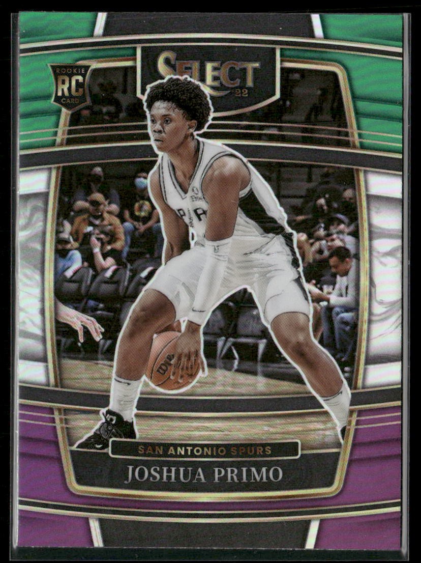 2021-22 Panini Select #68 Joshua Primo Green White Purple Prizms