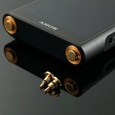 Gold Plated Brass Dust Plug For Sony NW-WM1AM2 WM1ZM2 ZX507 ZX707 54.4MM 3.5MM