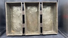 Vintage 1920’s-40’s Ekco 4 Strap Industrial 3 Loaf Bread Baking Pan
