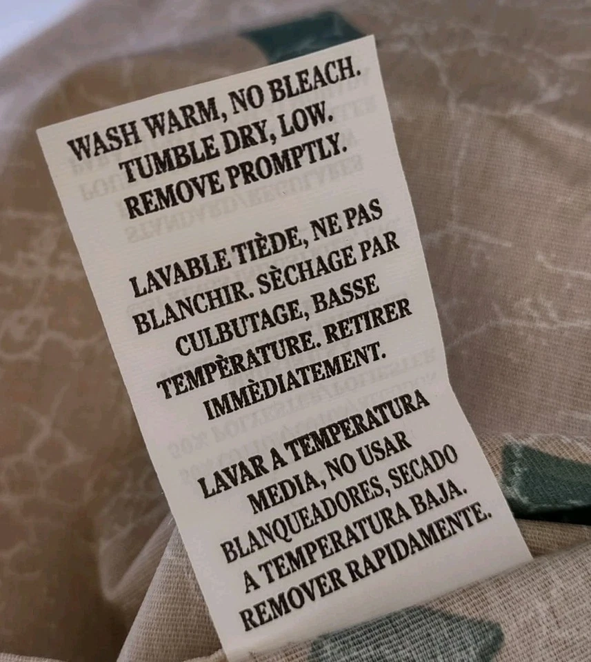 Винтажный набор из 2 наволочек стандартный размер 20x26 + 3 фланцевые пары сделано в США - Изображение 3 из 4