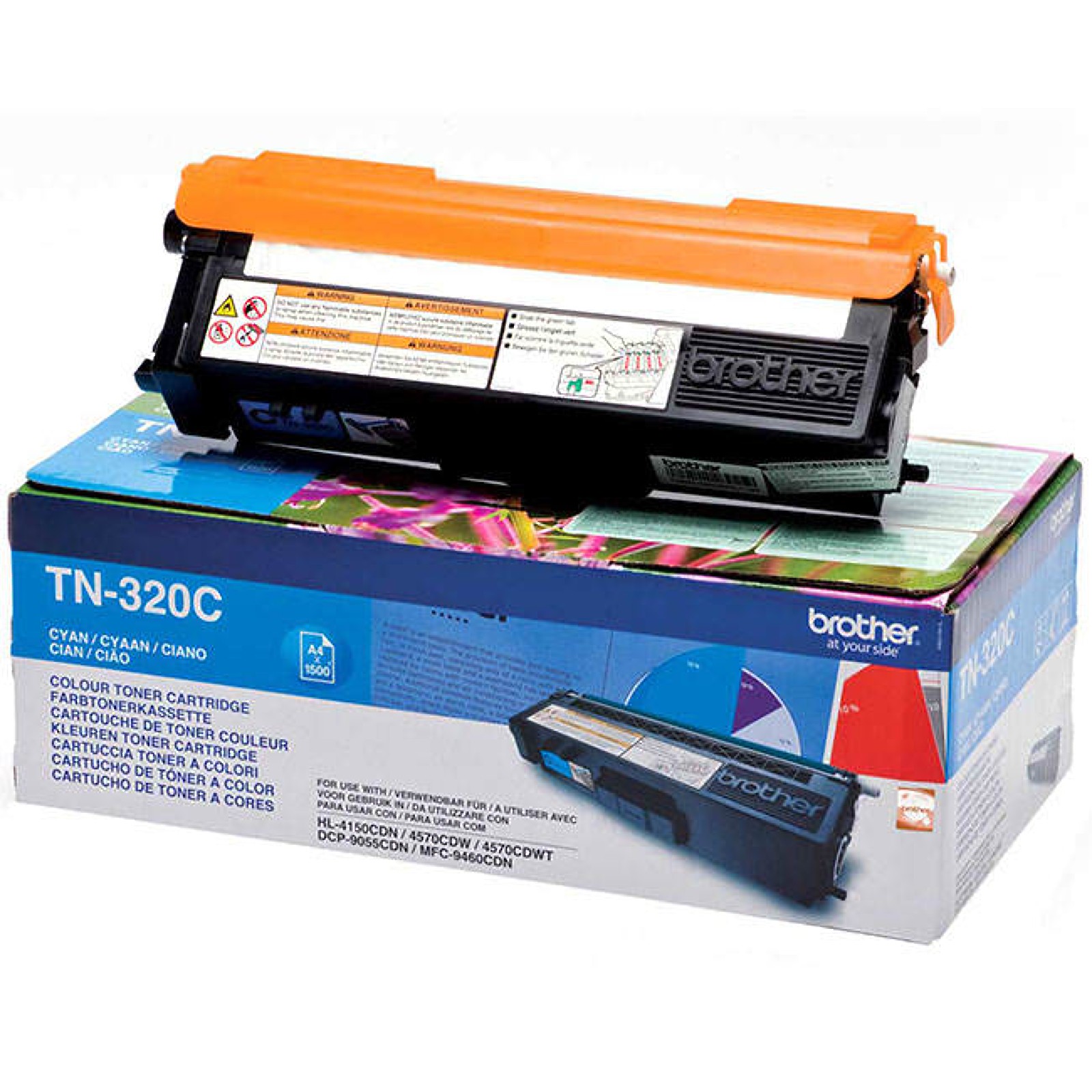 Original Brother TN-320C Cyan Toner Cartridge (TN320C)
