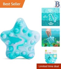 Squeezable Starfish Bath Toy for Toddlers - Non-Mold Silicone Sensory Engagement