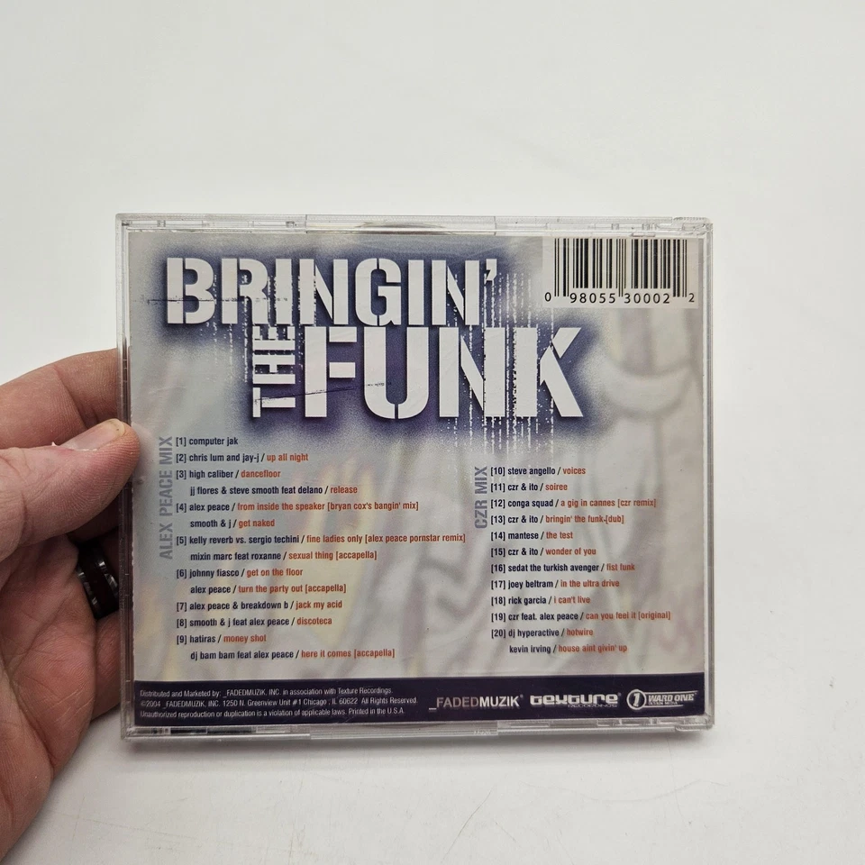 CZR & Alex Peace CD Bringin' The Funk Authentic House Music Chicago DJ Mix 2002 - Image 2 of 4