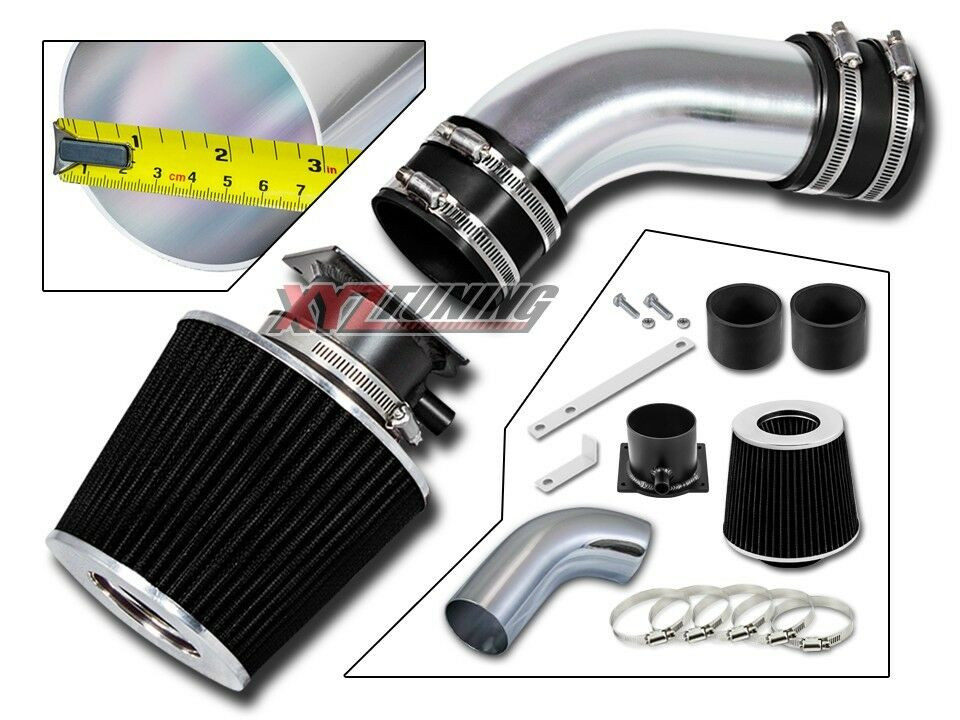 3" BLACK Short Ram Air Intake Kit + Filter For 96-00 A4 / A6 / Cabriolet 2.8L V6