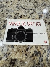 Minolta SR-T 101 SRT Camera Owners Manual 41 Pages in English Vintage