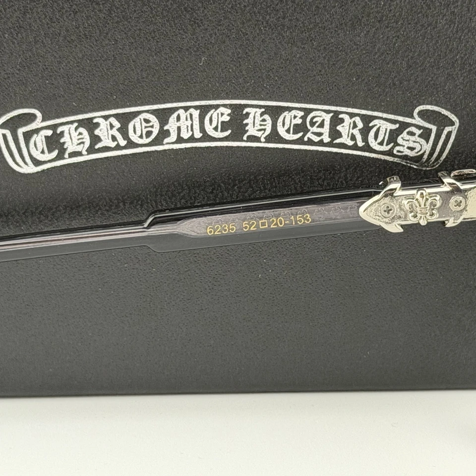 Gafas Cromo Corazones Diseño Cruz Gris Marco Transparente/Lente Transparente - Auténticas Nuevas Foto 4 de 4