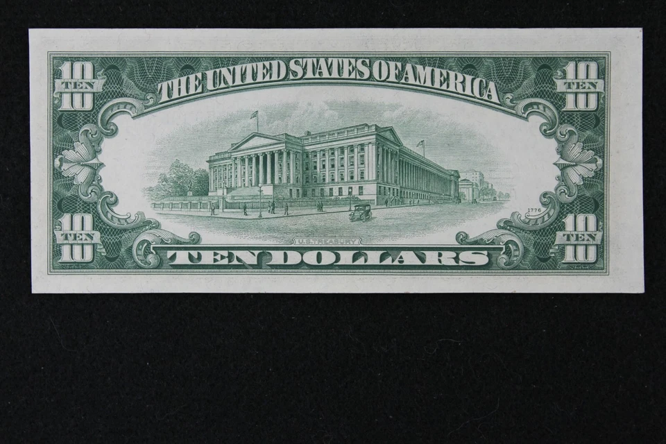 $10 1950E AU Star Federal Reserve Note B43793968* series E, ten dollar, New York - Image 3 of 3
