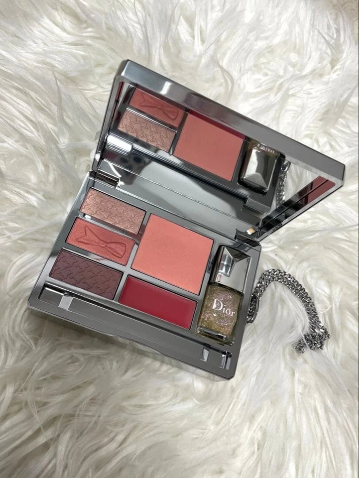 Miss Dior Eyeshadow Cheek Lip Topcoat Palette, Spring 2022 Limited Edition, New - Image 3 of 4