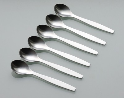 Georg Jensen 6 Kaffeelöffel Besteck Holiday I Edelstahl Henning Koppel 70er J.