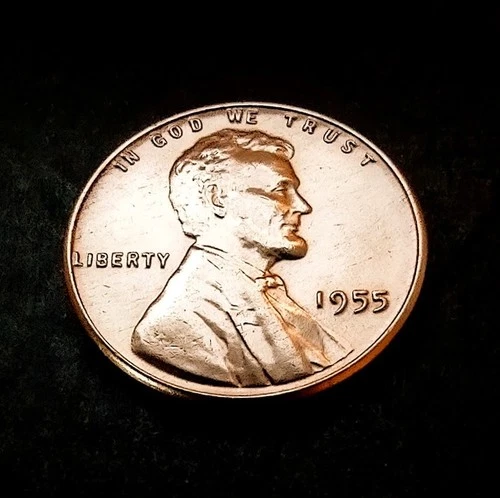 1955  Lincoln Wheat 1 Cent  VINTAGE Coin  Very Good Condition  FREE SHIPPING