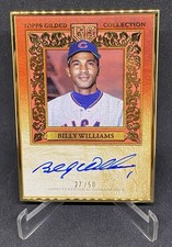 BILLY WILLIAMS 2025 Topps Gilded Cubs AUTO GOLD FRAMED HALL OF FAMERS PR#/50