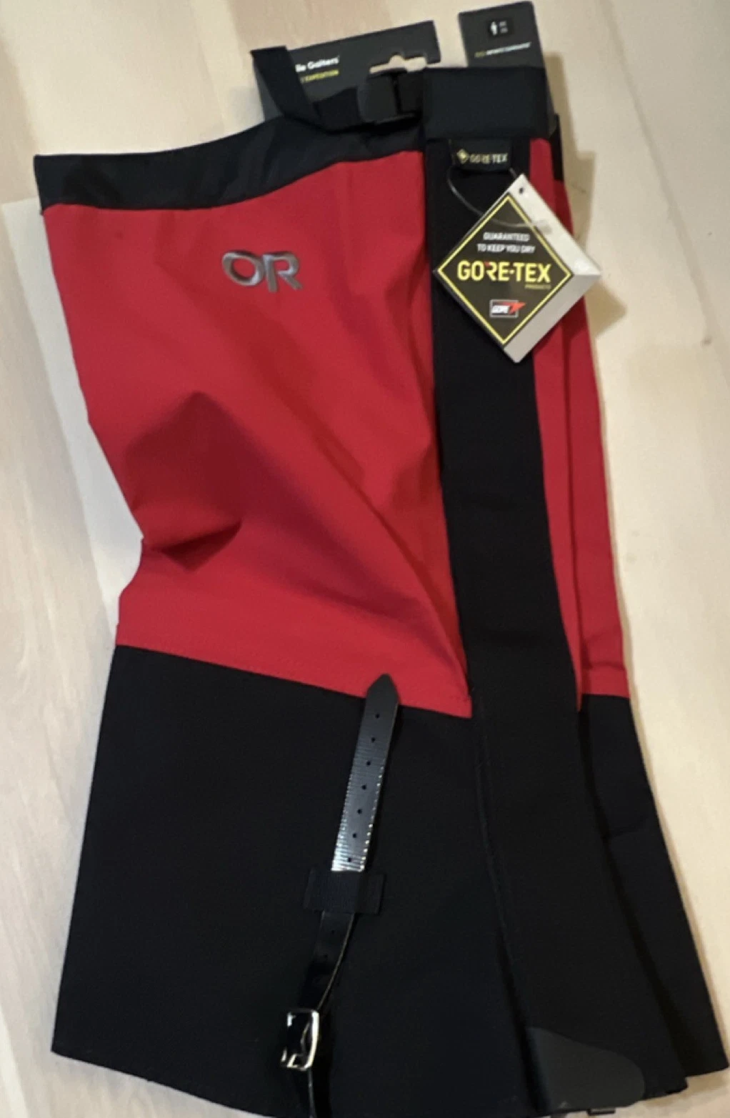 Outdoor Research GORE-TEX Boot Gaiters Red Black Hiking Outdoor Size XXL
Opens in a new window or ta