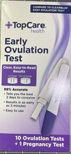   TopCare 10 Early Ovulation Tests  1 Pregnancy Test 99 Accurate Exp: 12/31/25