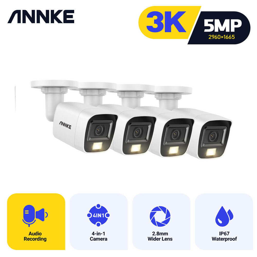 ANNKE 8MP/5MP/1080P IR Night Vision Home Outdoor Security Ca