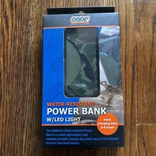 ASAP Power Bank Portable Charger 5200mAh Battery Pack LED Camo Water Res NWT