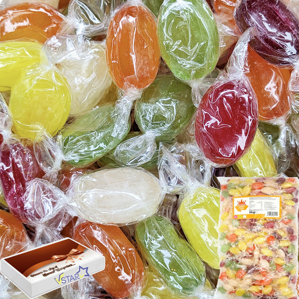 1kg-5kg Kingsway Vegano Jardín Frutas Dulces Duros con Relleno Líquido