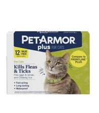 12 Month/ Applications Pet Armor Plus for Cat Flea Tick Treatment over 1.5 Pound