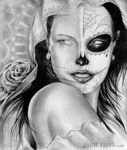 Tattoovorlagen Flash Dvd Motive -neu Sugarskulls/La Catrina/La Muerte + Bonus - Bild 3 von 9