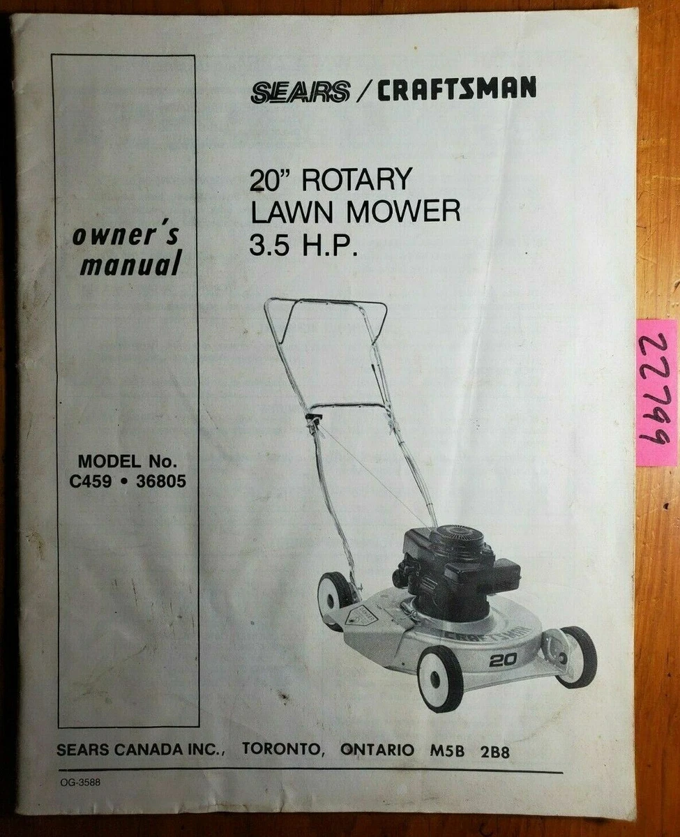 Sears Craftsman 3.5 HP 20