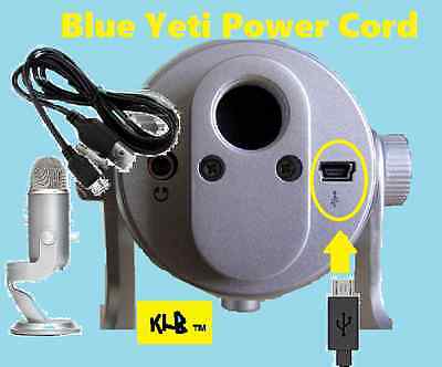 Blue Yeti Microphones Usb Recording Mic Pro Studio Power Cord Cable Adapter Ebay