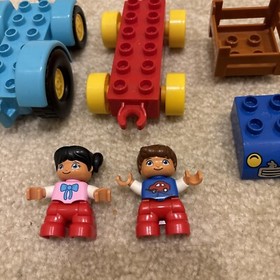 LEGO Duplo 10615 My First Tractor Toy Building Set Tractor Figures Basket