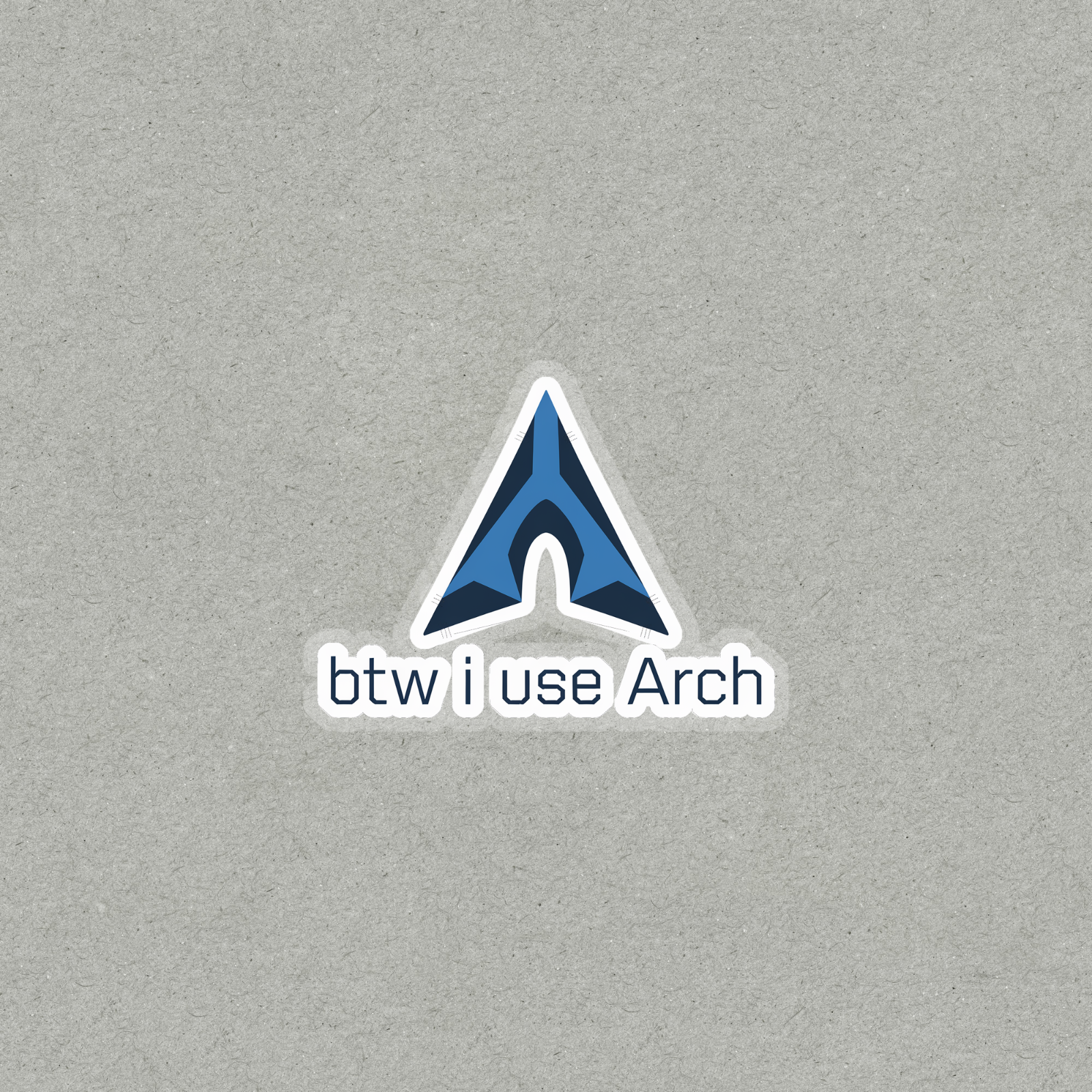I use Arch Linux sticker - show your Arch pride & join the btw ...