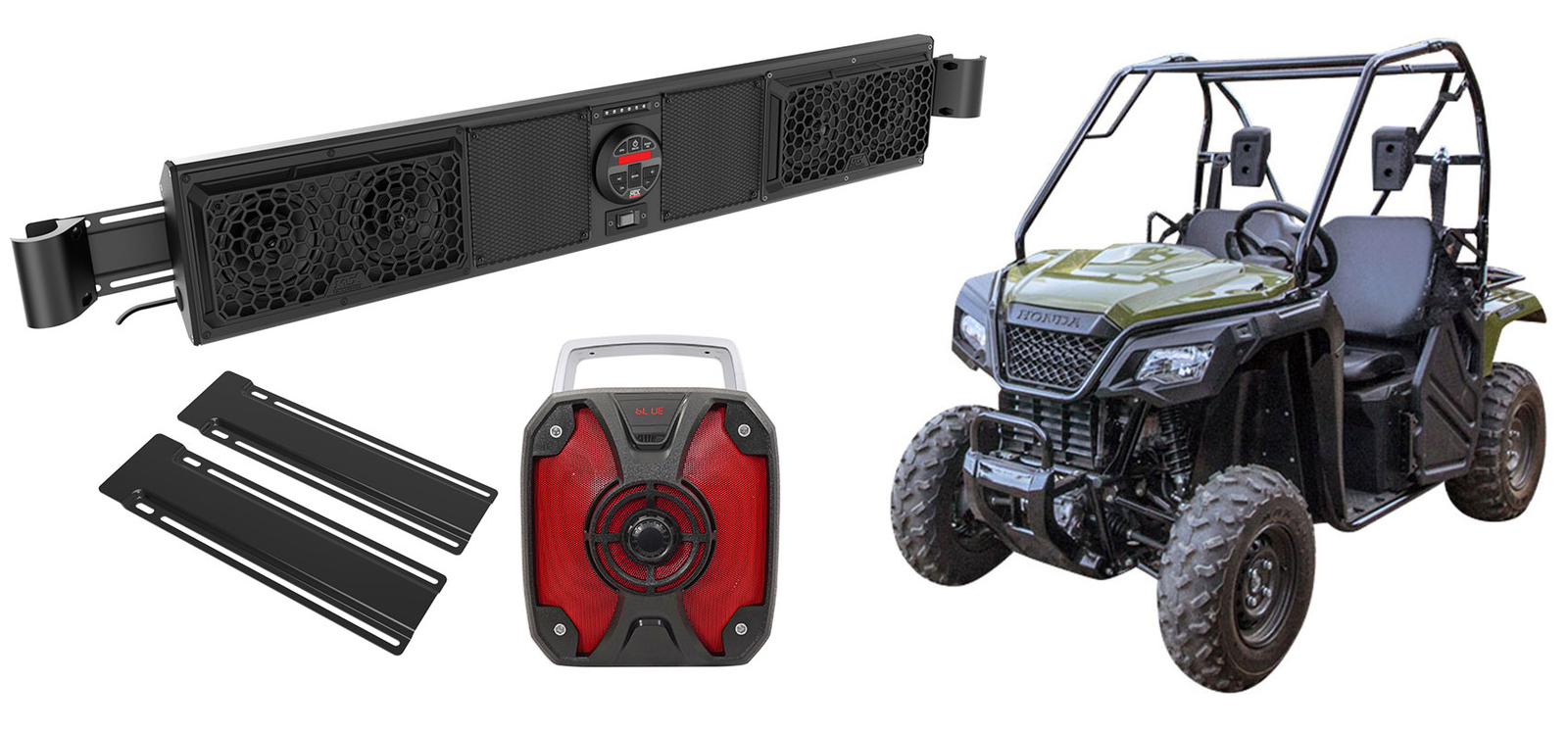 Звуковая панель Honda Pioneer Marine Rollbar Rollcage с четырьмя динамиками и Bluetooth 106590₽