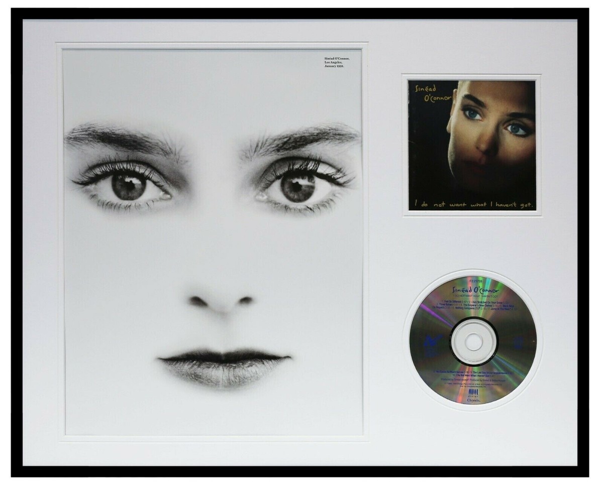 【Sinead O'Connor】フォトプリントT シニード・オコナー L Sinead O'Connor Framed 16x20 I Do Not Want What I Haven't Got CD