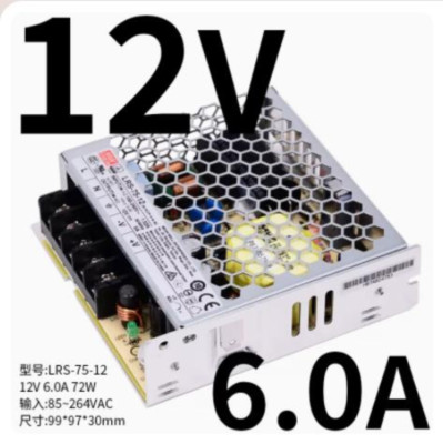 1pcs MEAN WELL Switching Power Supply LRS-75-12 12V 6A