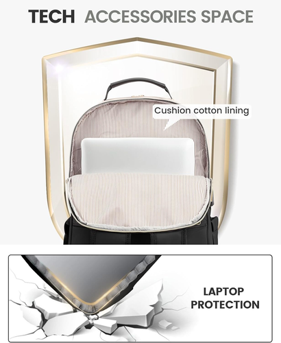 LOVEVOOK Laptop Backpack Purse for Women, Work Travel Computer Bags, College Sch - Picture 7 of 12