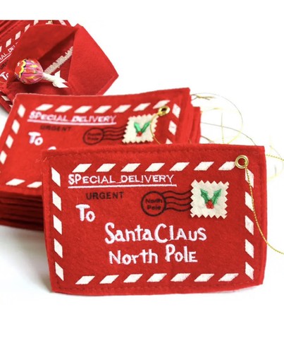 Portatarjetas de regalo de Navidad Santa Claus Polo Norte - Paquete de 10 - Imagen 3 de 5