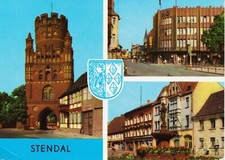 07-C233 cartolina Stendal città anseatica Uengliner porta magazzino Sperlingsberg
