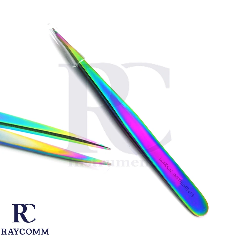 Eyelash tool Extension Tweezers Beauty Makeup Face Kit Set Of 4 Multi-Color CE - Image 3 of 4