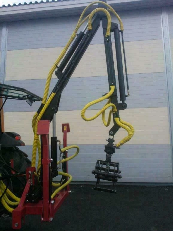 Forstkran, Rückekran, Kran mit Rotator für Dreipunkt, Teleskop, 3,8m, 300Kg, NEU - Bild 3 von 4