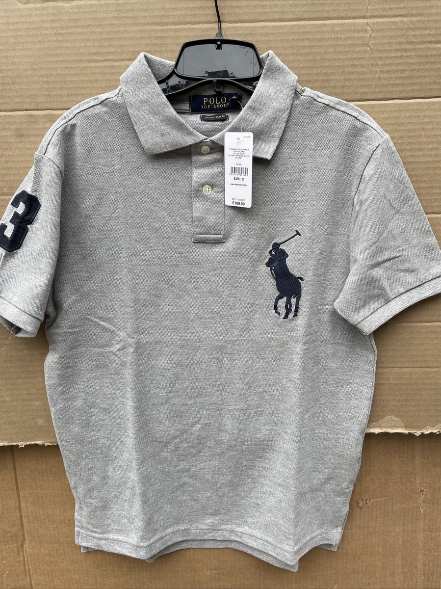 NEW Top Look London Polo Shirt! Big Pony & Number 