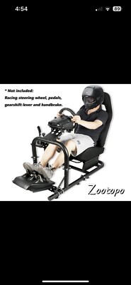 Zootopo Racing Sim Cockpit Stand or Seat Adjustable Fit for Logitech G25 G29