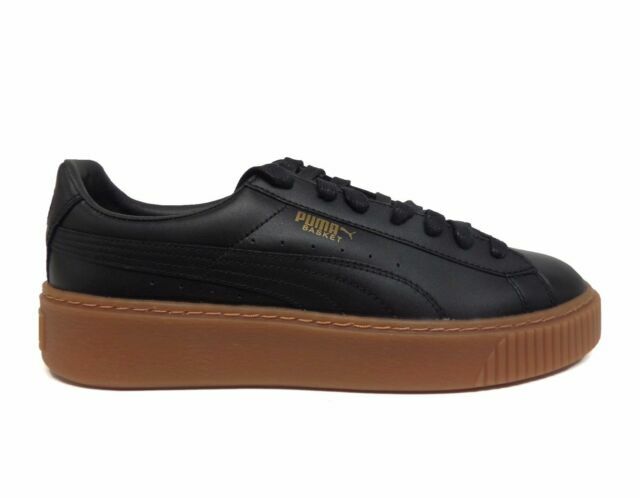 puma basket platform core black