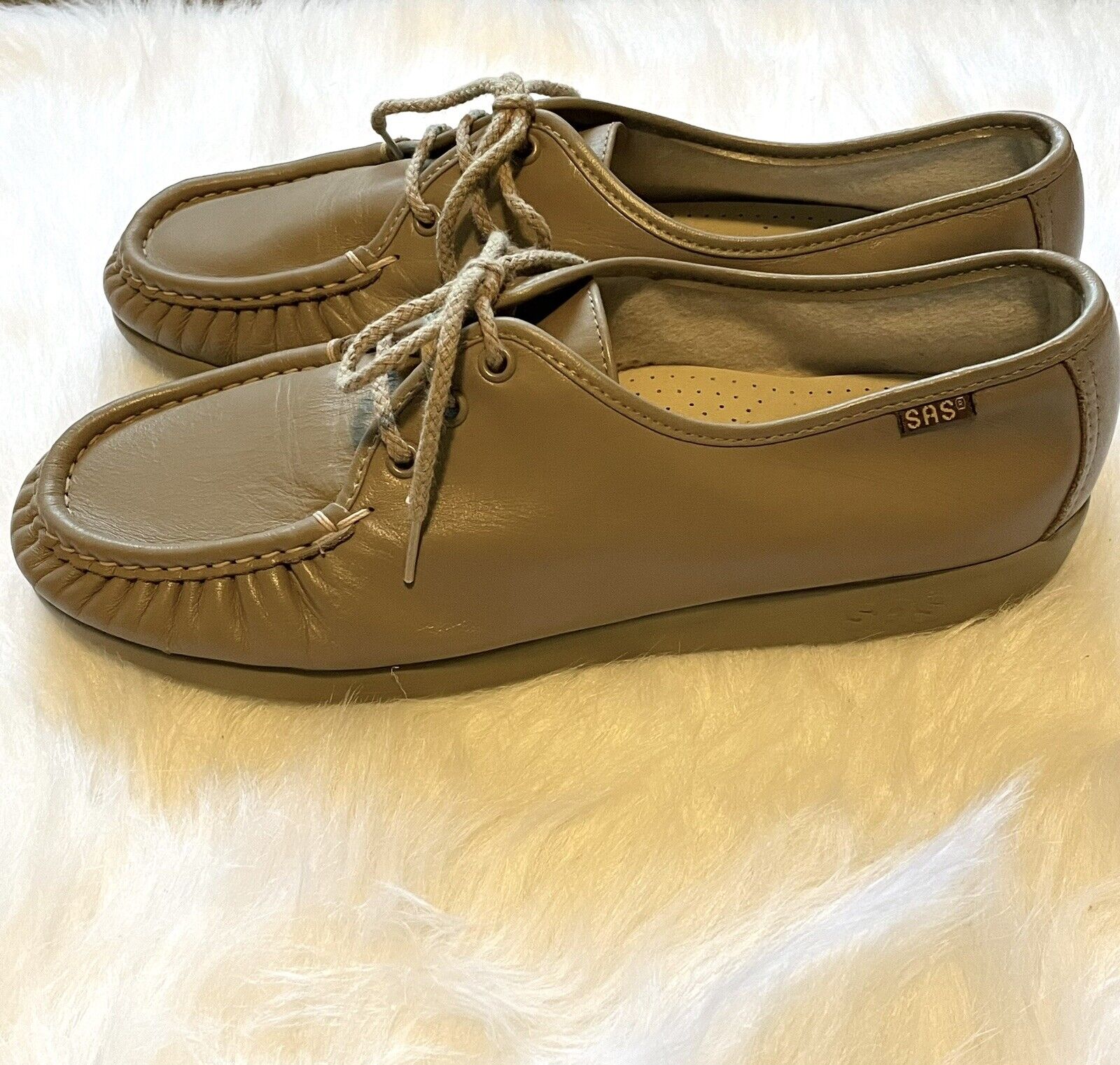 SAS Siesta Lace Up Comfort Walker Leather Loafer … - image 1