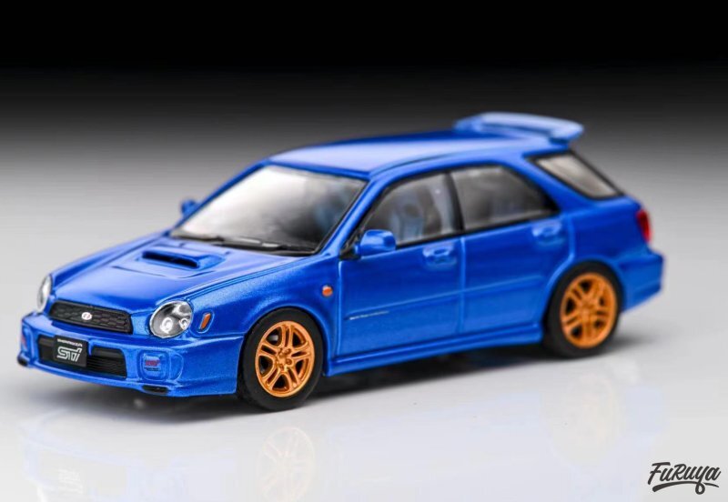 1/43 SUBARU STI S402 WAGON WRブルー W261 SUBARU Impreza WRX STi - MK VII - Wagon Bugeye - blue