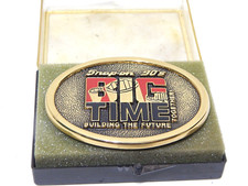 SNAP-ON BELT BUCKLE 90,S SOLID BRASS USA
