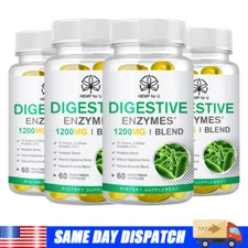 Digestive Enzymes Prebiotic & Probiotics Gas, Constipation & Bloating Relief USA