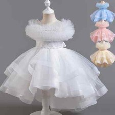 Party Formal Dress Princess Elegant Glitter Ball Gown Baby Girls Birthday Dress