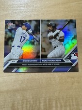 2024 MLB Topps NOW 731SP SHOHEI OHTANI PASSES RICKEY 14 HR/SB FOIL  VARIATION