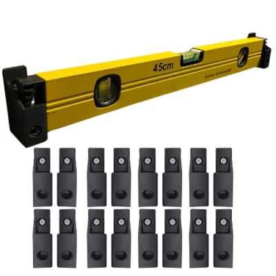 Spirit Level Wall Mount Brackets – Secure Storage for Workshop & Van Multi Pack